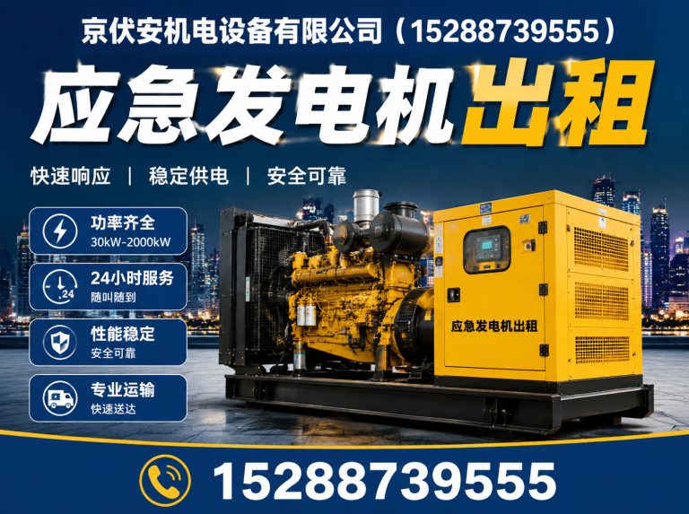 随州发电机租赁展示图